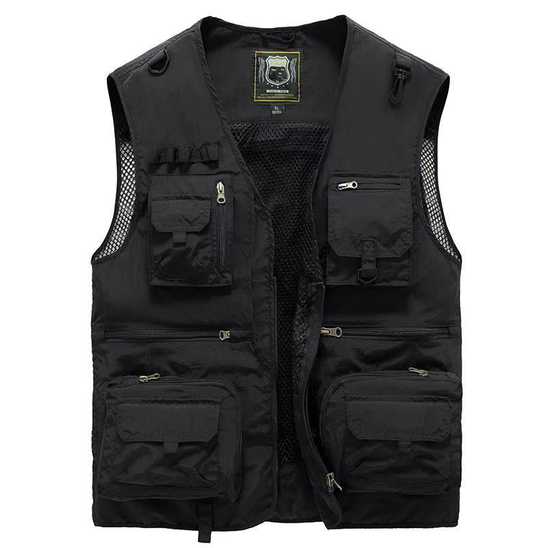 Practical Water Resistant Mens Cargo Vest