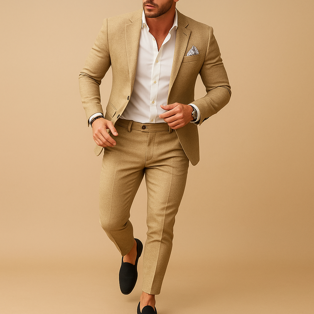 Slim Fit Men’s Suit with Blazer and Trousers for Formal Occasions ...