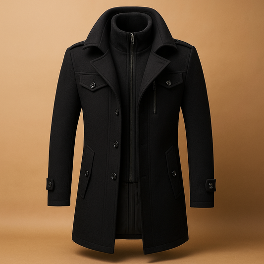 Classic Zip Up Mens Business Jacket - Modish World