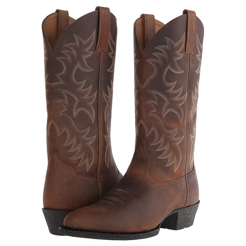 Fashionable Western Women's Ankle Boots - ModishWorld