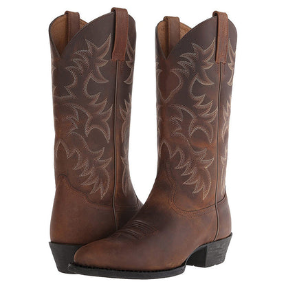 Fashionable Western Women's Ankle Boots - ModishWorld