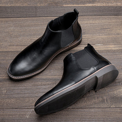 Men's Elastic Side Ankle Boots