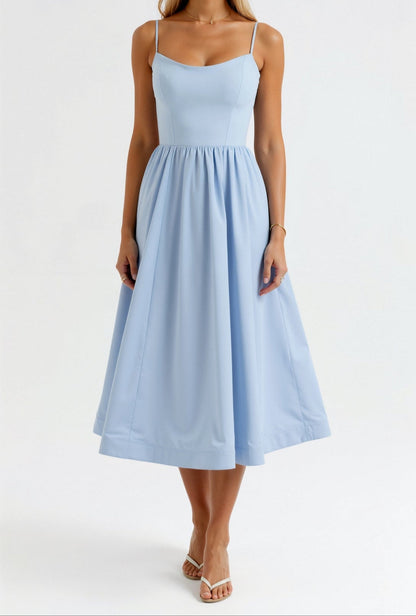 Ladies Formal Midi Dress for Wedding Guests