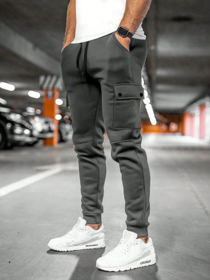 Relaxed Fit Cargo Pants with Elastic Waist - ModishWorld