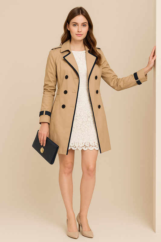 Classic Ladies' Water-Resistant Trench Coat - Modish World