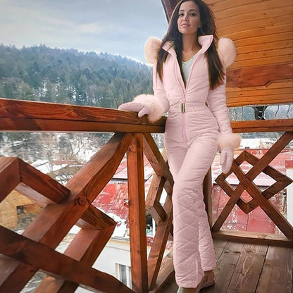 Ladies Waterproof Ski Jacket Pants Set - ModishWorld