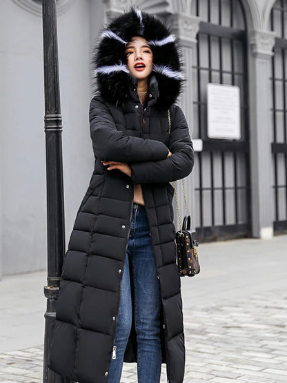 Warm Women's Padded Coat with Fleece Lined Hood