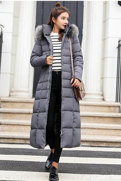 Warm Women's Padded Coat with Fleece Lined Hood