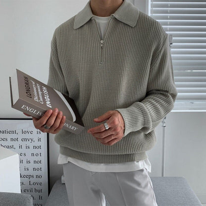 Relaxed Fit Crew Neck Mens Sweatshirt
