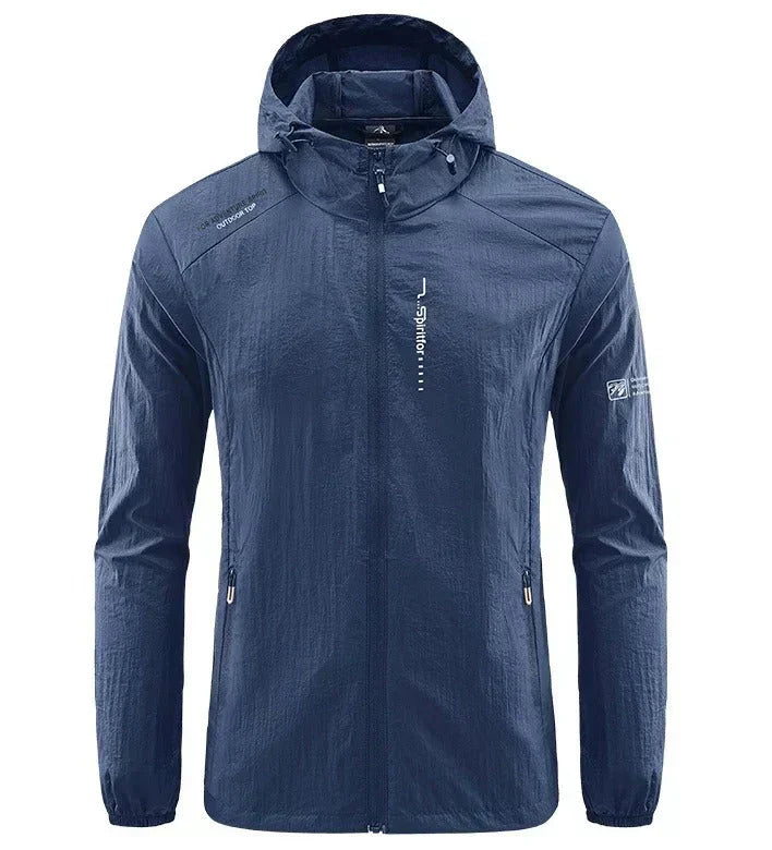 Waterproof Men's Hooded Windbreaker Coat