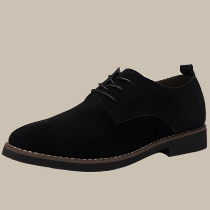 Men's Leather Lace Up Boots - Thick Sole Shoes - ModishWorld