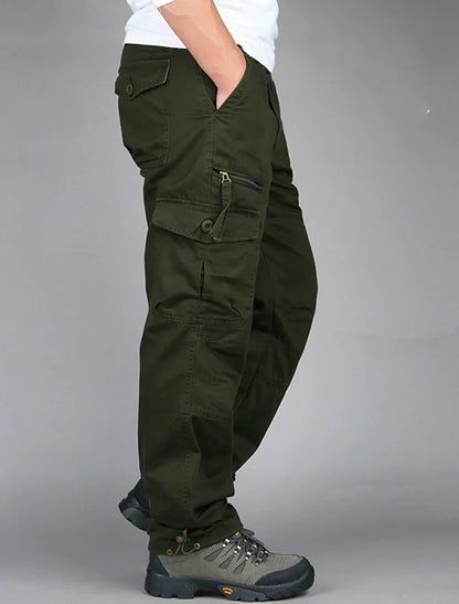 Men's Classic Cargo Pants - Straight Leg Style