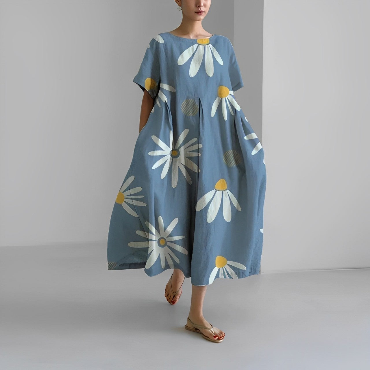 Fashionable Casual Floral Women's Maxi Dress