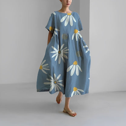 Fashionable Casual Floral Women's Maxi Dress
