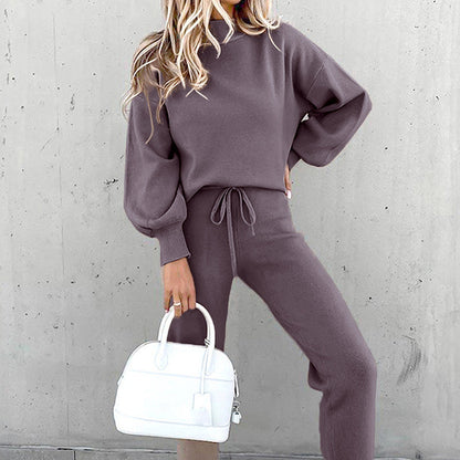 Comfy Women's Pajama Set - Long Sleeve & Jogger Pants