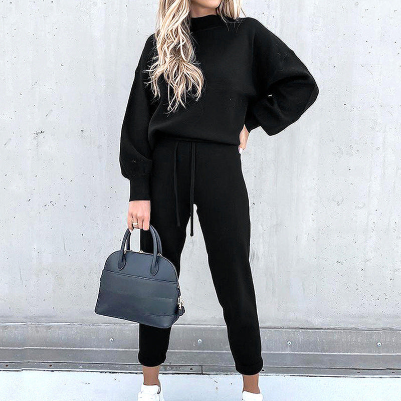 Comfy Women's Pajama Set - Long Sleeve & Jogger Pants