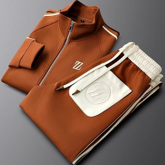Warm Fleece Mens Sport Tracksuit Set - ModishWorld